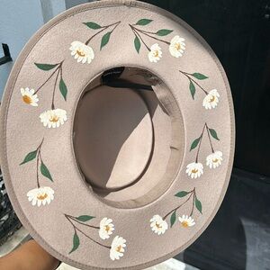 Hand painted rancher hat